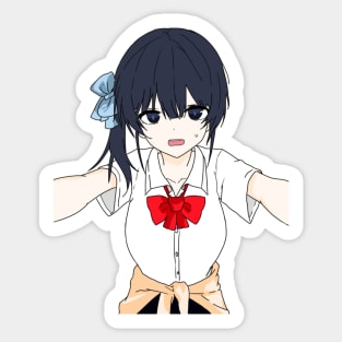 school girl Sticker